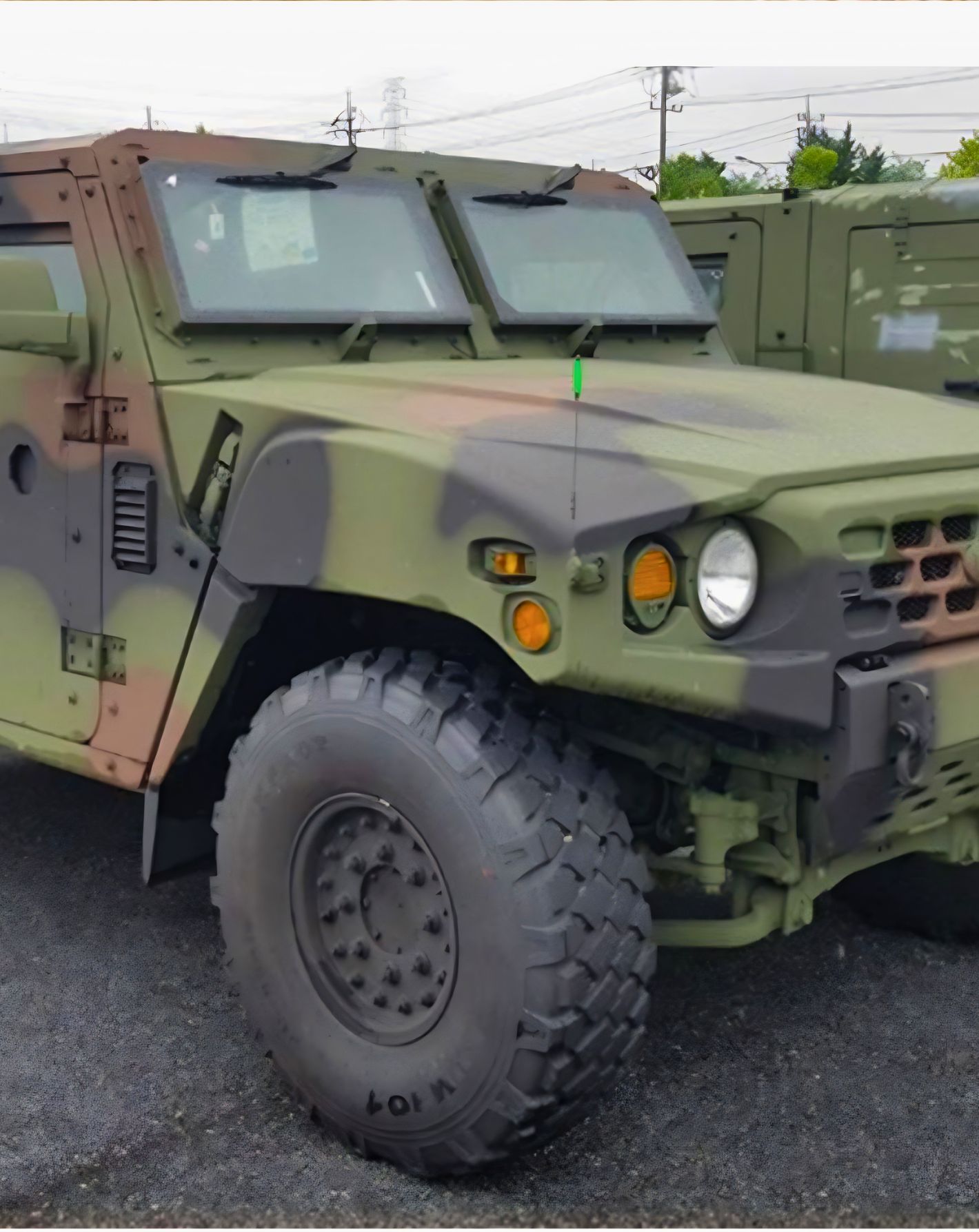 KLTV151 side profile showing armoured cab and wheel articulation