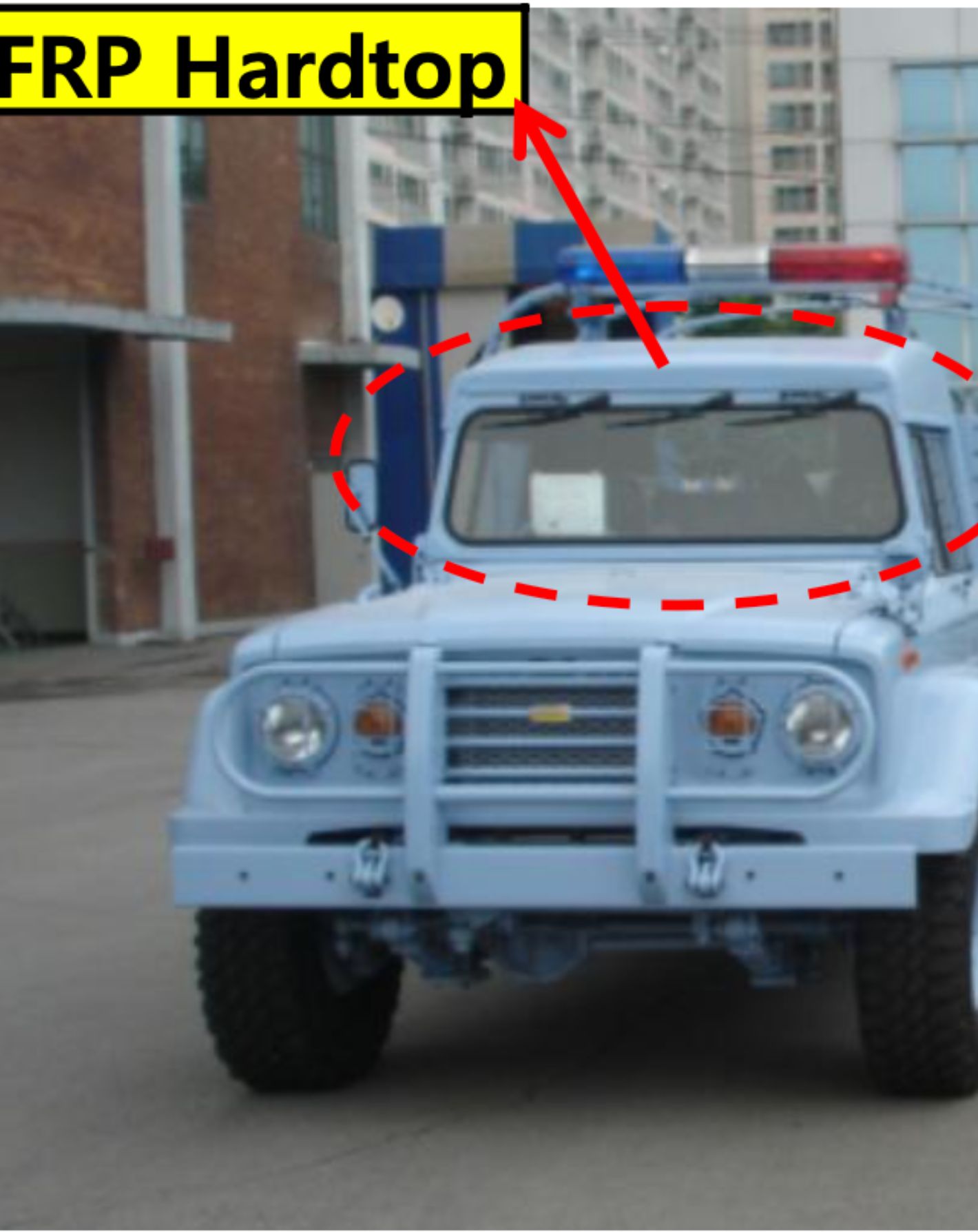 KM450 truck on a test course